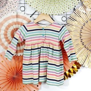 Hanna Andersson 100% Cotton Striped Dress 70